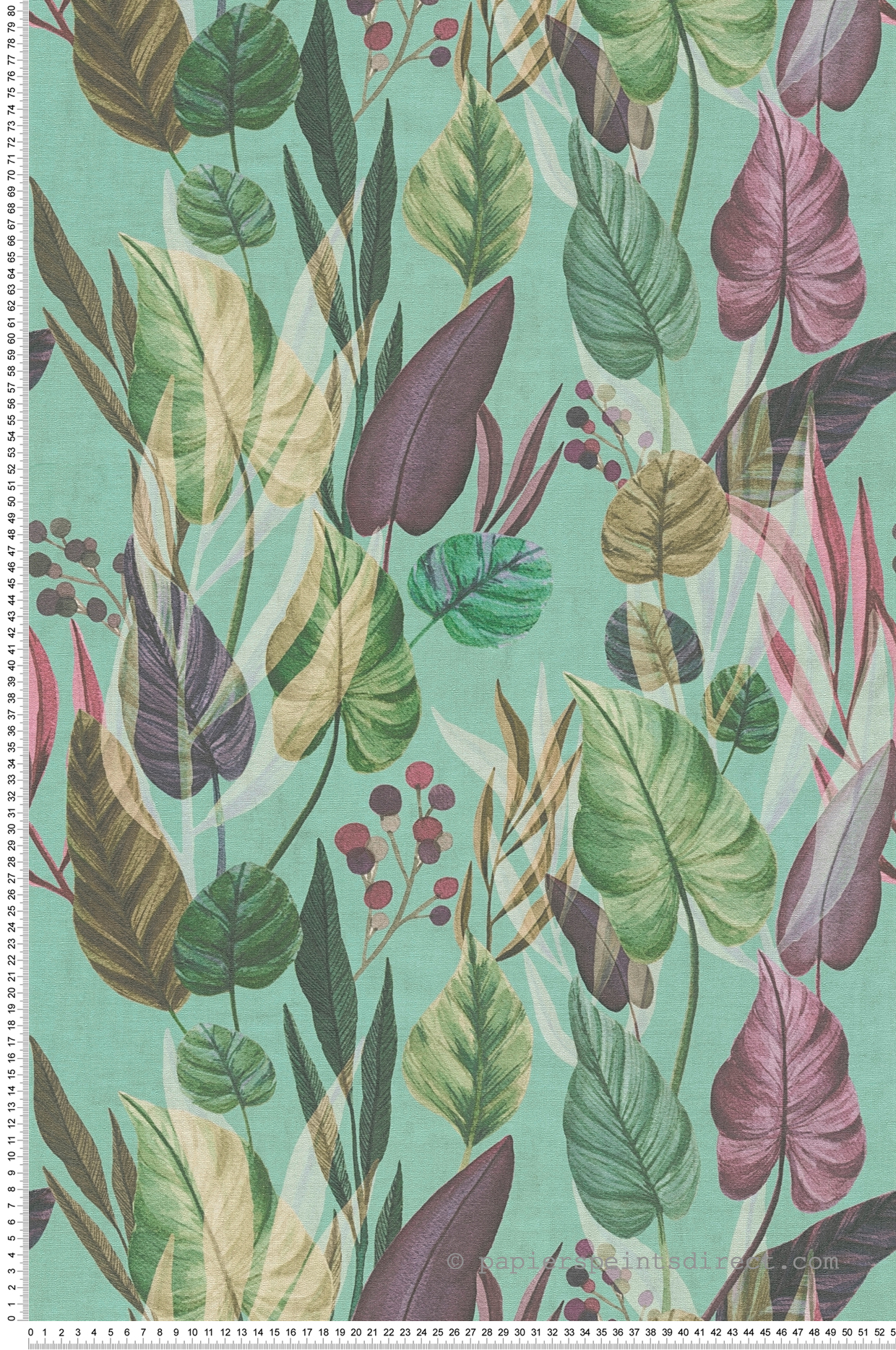 Papier peint Palmes Exotiques turquoise - Anna D'Andrea d'A.S. Création | Réf. AS-782194