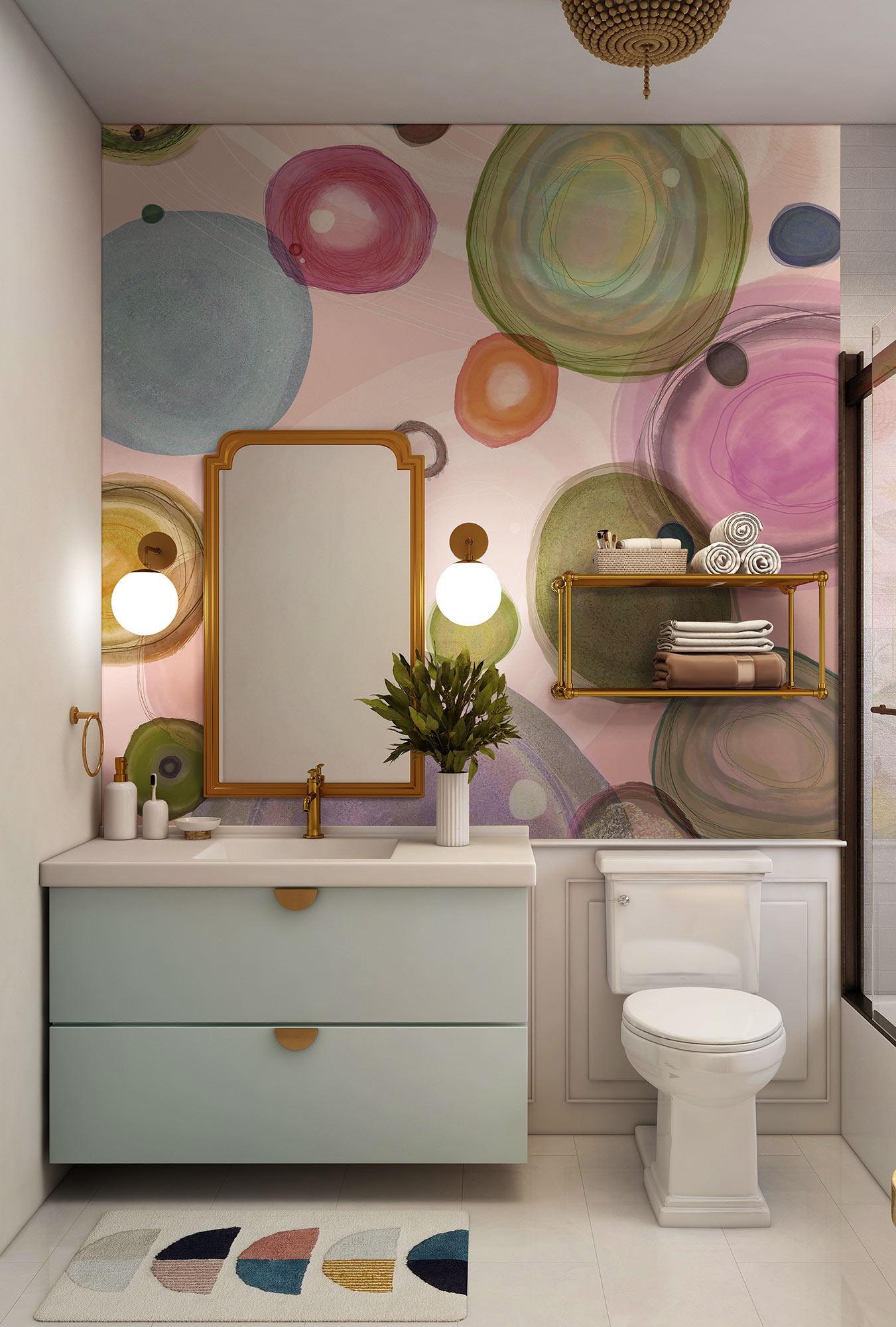 Papier peint panoramique Bulle Microcosmos - Papier peint Komar Flair