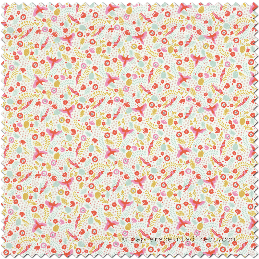 Tissu Nature Généreux rose - Rose et Nino de Camengo | Réf. CAM-45500154