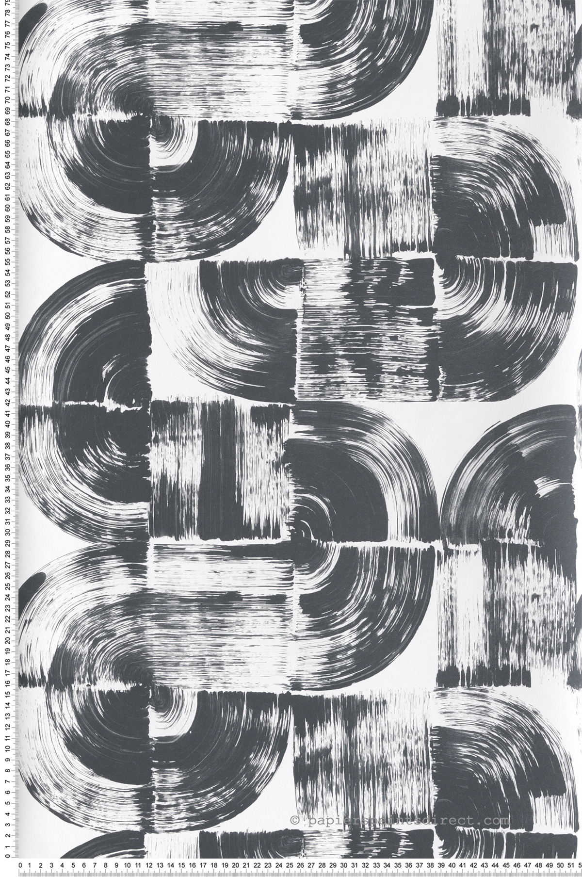 Papier peint Moderne Twist Brossé anthracite - Happy de Lutèce | Réf. LTC-FD26404