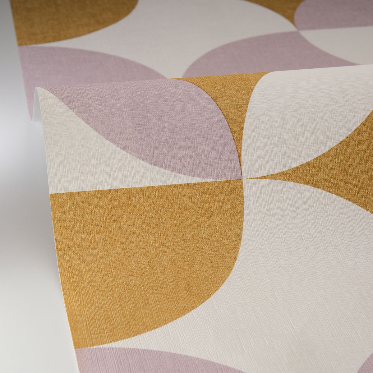 Papier peint Géométrie Arrondi Charly vert violet - Twist de Casélio AMBV | Réf. TST106445077