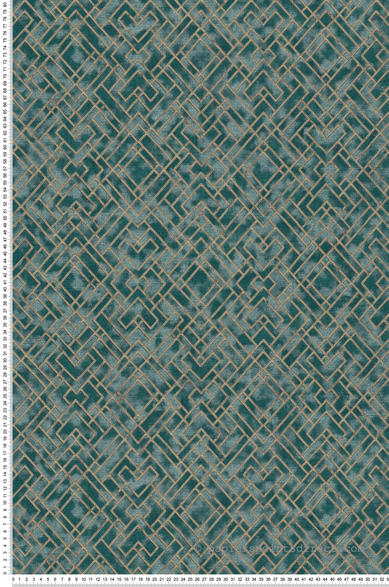 Papier peint Contemporain David vert doré - Metropolitan Stories 3 d'A.S. Création | Réf. AS-388285