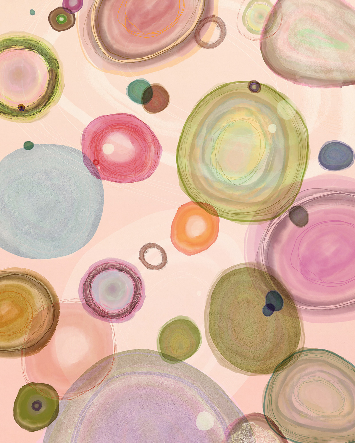 Papier peint panoramique Bulle Microcosmos - Papier peint Komar Flair