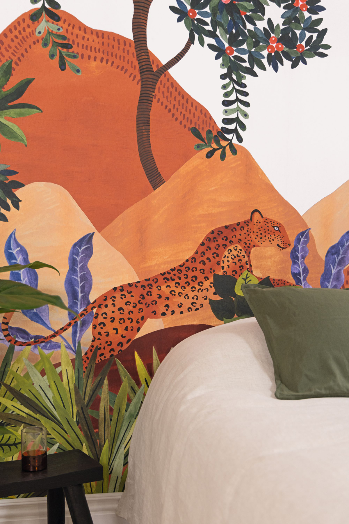 Papier peint panoramique Léopard Madura M multicouleurs 250X280 - Stay Wild de Casélio AMB3| Réf. WILD104972701