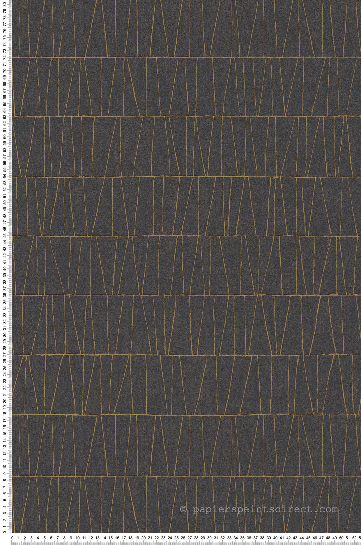 Papier peint Géométrie Tracé noir doré - Jade 2 d'A.S. Création | Réf. AS-395063