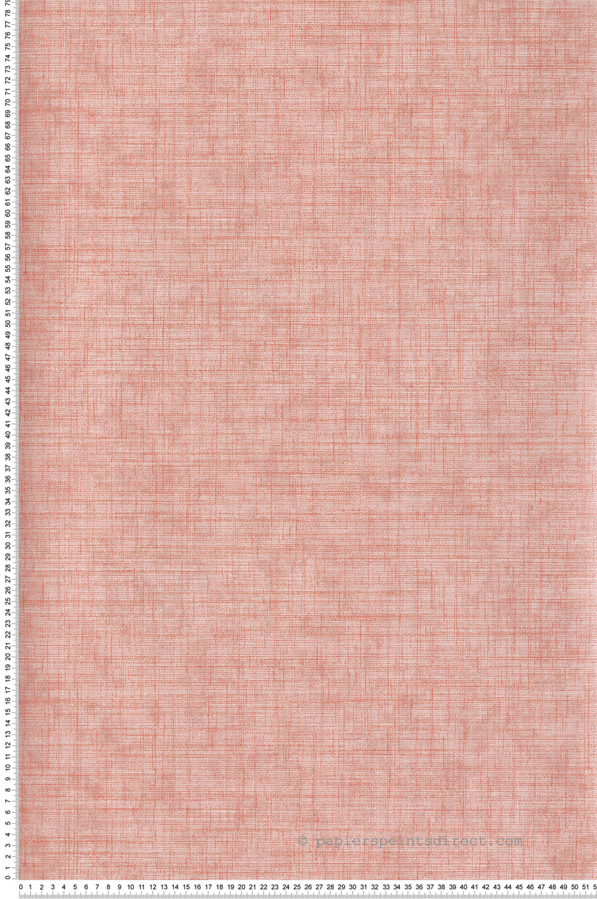 Papier peint Faux Uni Toile corail - Happy de Lutèce | Réf. LTC-FD26355