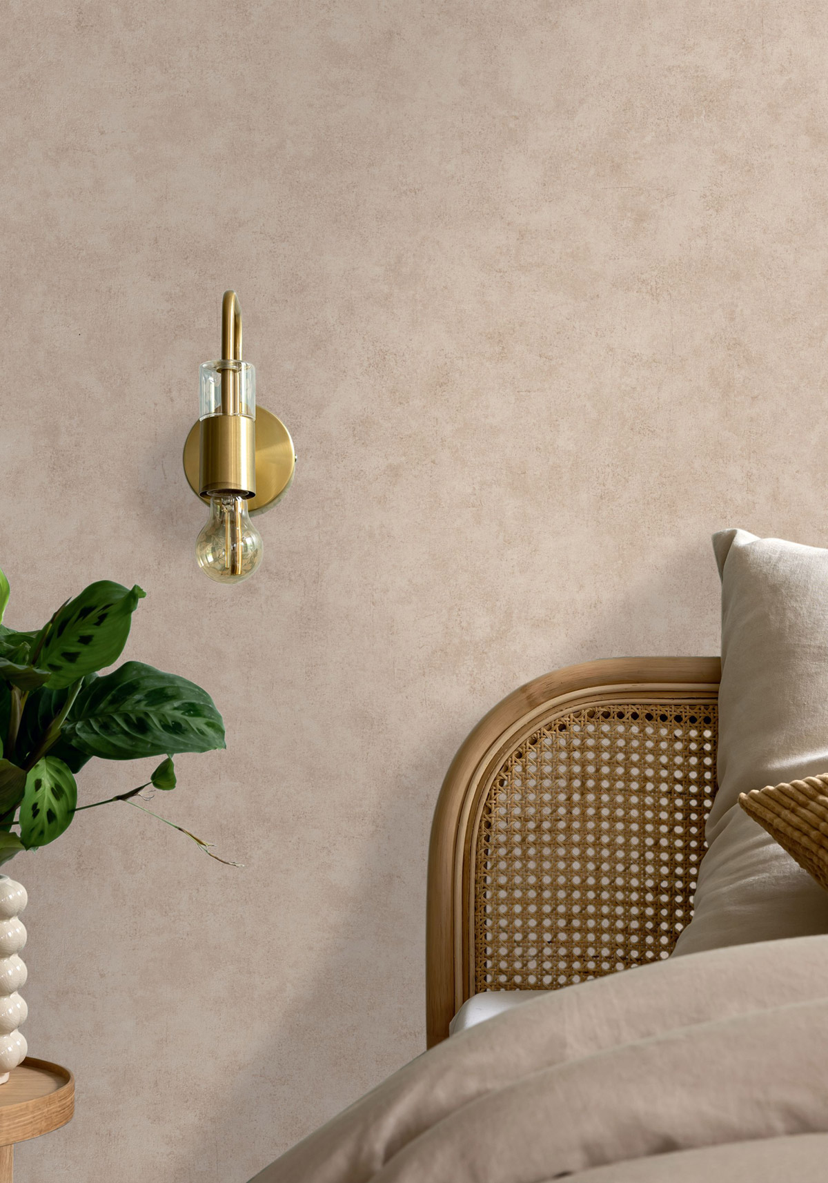 Papier peint Faux Uni Béton ficelle - Reliefs de Casélio | Réf. RLF101481156