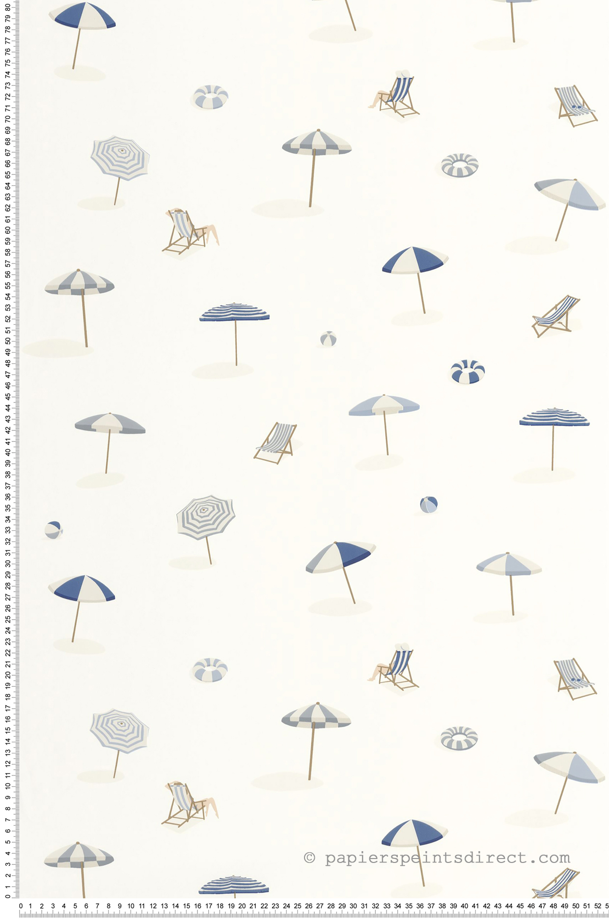Papier peint Plage Solara bleu - Blue Shades de Casélio | Réf. BLS107566066