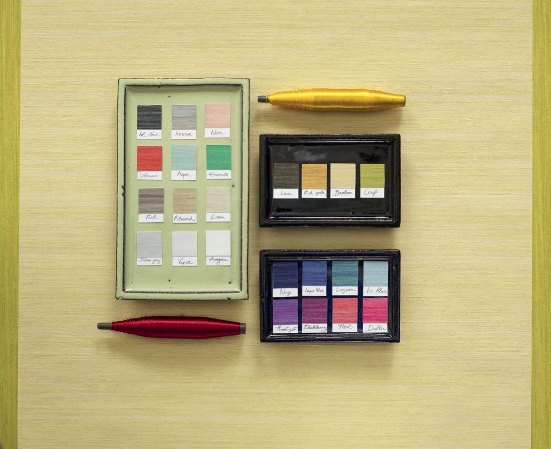 Soie vert clair - Collection Silk Road de Casadéco