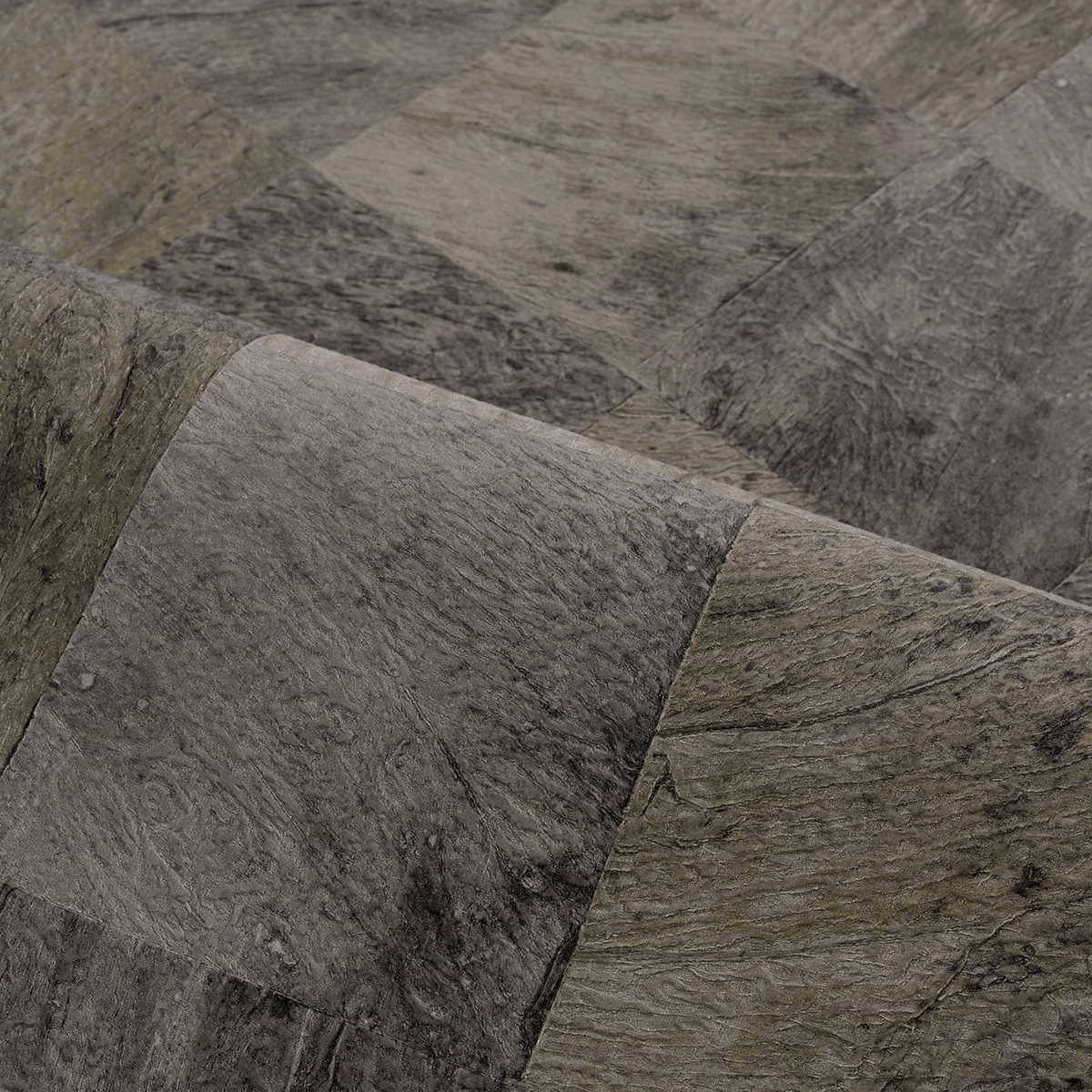 Papier peint Bois Abale charbon - Karabane de Casamance AMBV | Réf. CAS-75173470