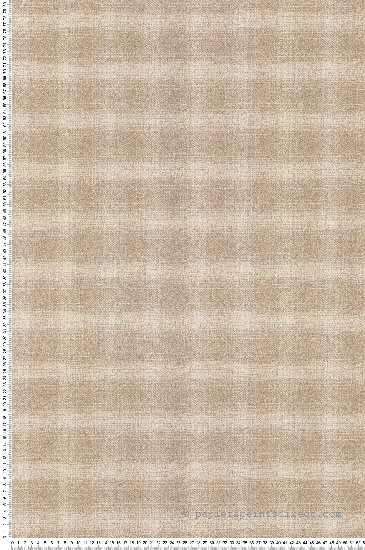Papier peint Tissu Écossais beige taupe - Bensimon 3 de Lutèce | Réf. LTC-51241607