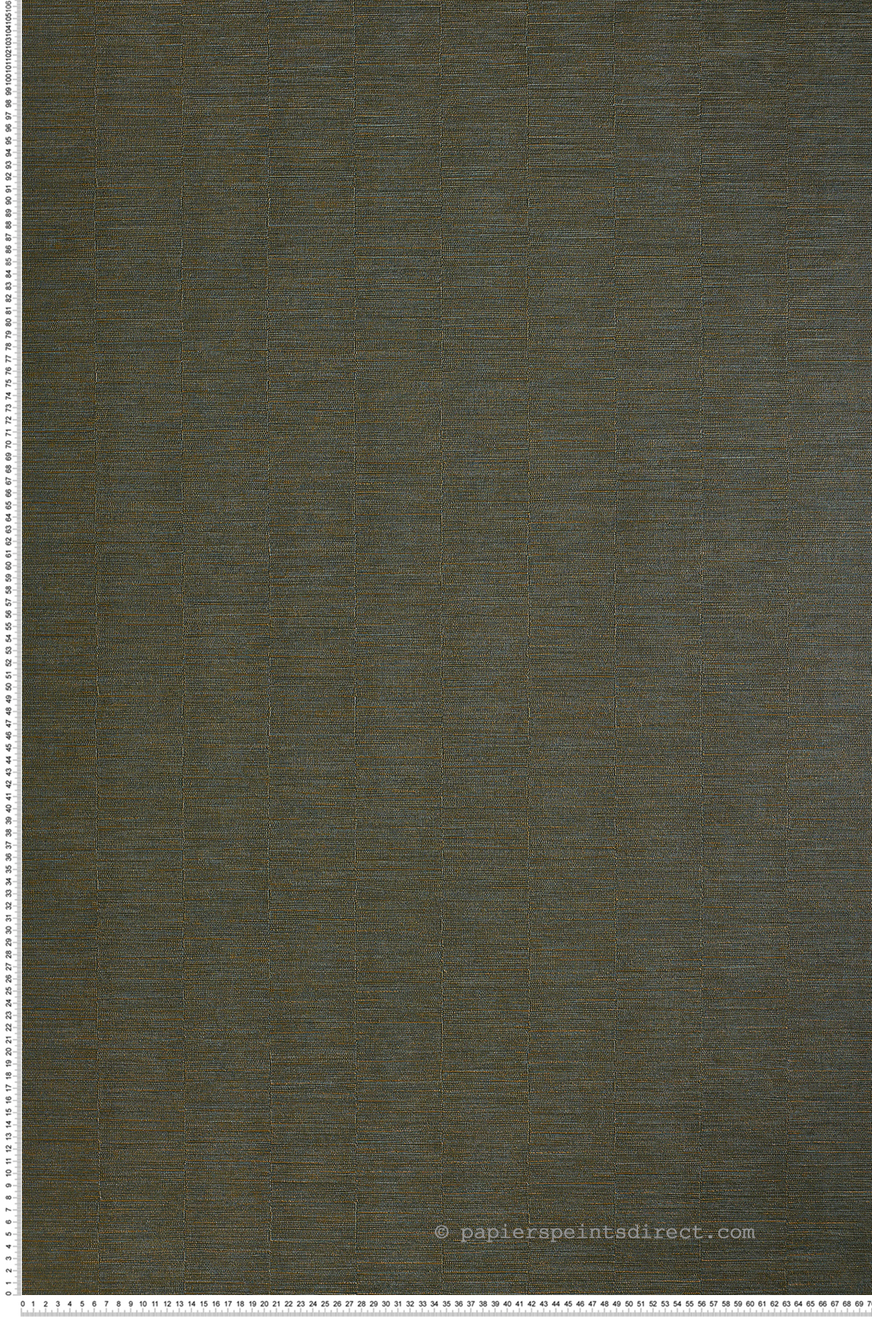 Papier peint Effet Tissu Platinum vert forêt et doré - Alliages de Casamance | Réf. CAS-75072652