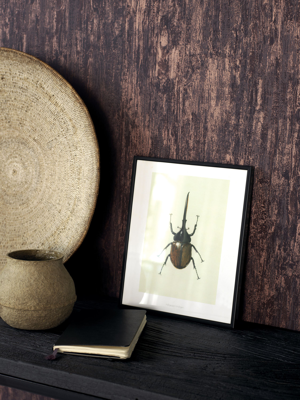 Papier peint Bois Ohio marron doré - Kyoto de Casadéco AMB1 | Réf. KYTO81681422