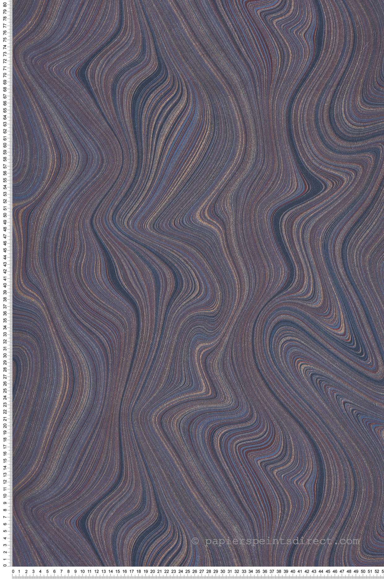 Papier peint Pierre Précieuse bleu cuivré - Boca Chica de Montecolino | Réf. MC-SO27050