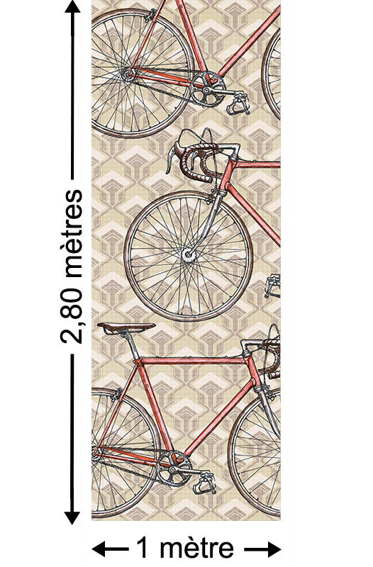 Retro Racing - Papier peint lé unique