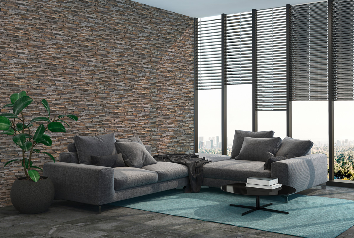 Papier peint Pierres Plates naturelles - Elements 2 d'A.S. Création | Réf. AS-914217