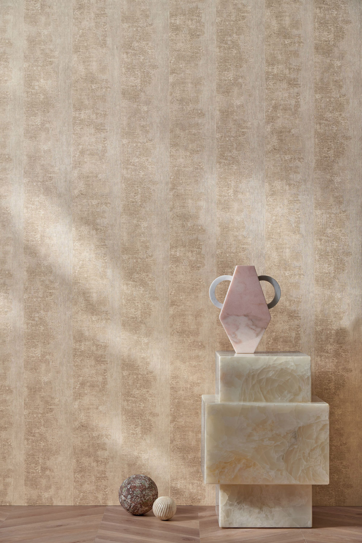 Papier peint Pierre Zumaia sable - Cérame de Casamance | Réf. CAS-76122038
