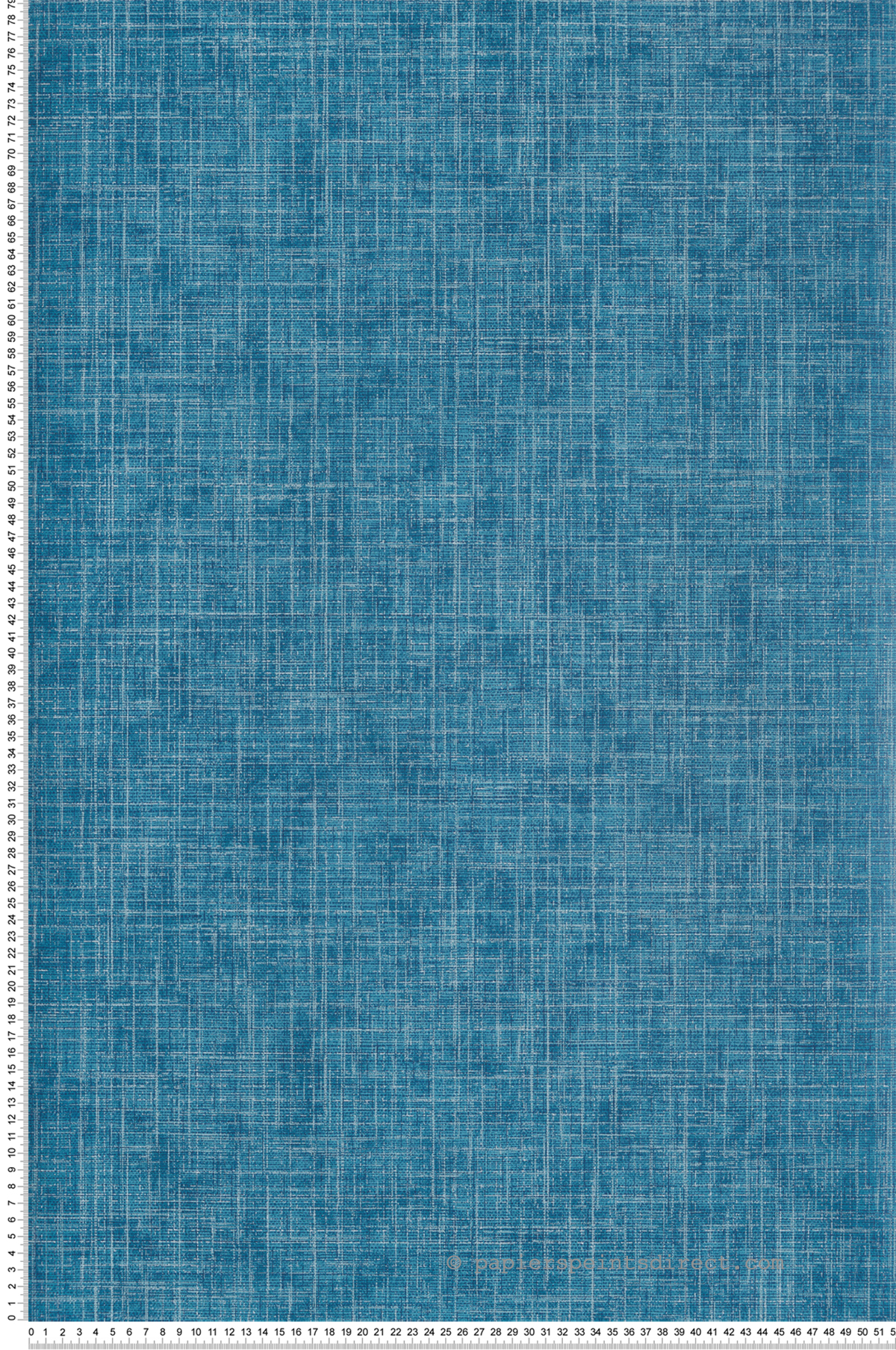 Papier peint Faux Uni Toile bleu pétrole - Happy de Lutèce | Réf. LTC-FD26351
