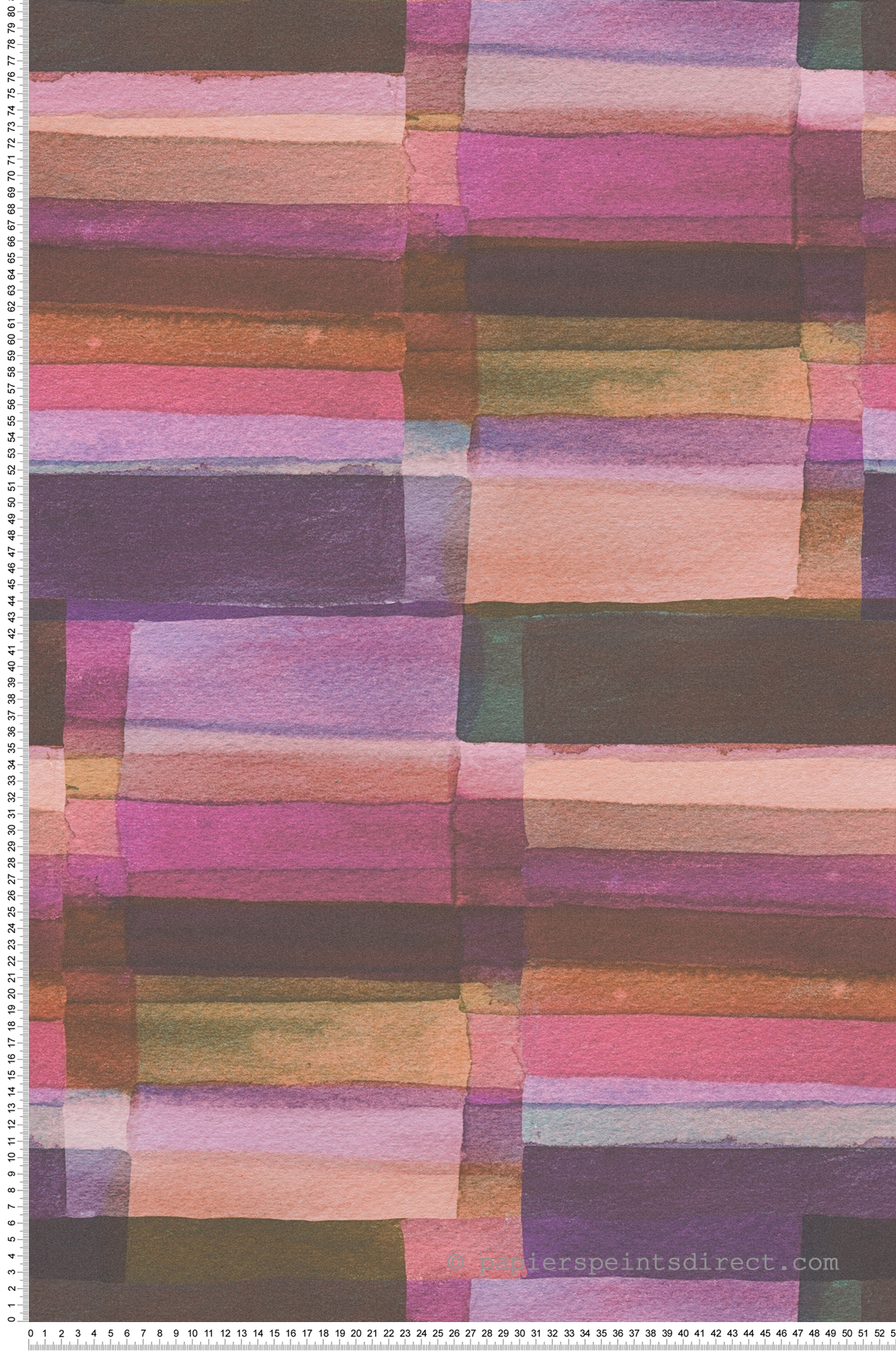 Papier peint Géométrie Aquarelle violet - Anna D'Andrea d'A.S. Création | Réf. AS-782251