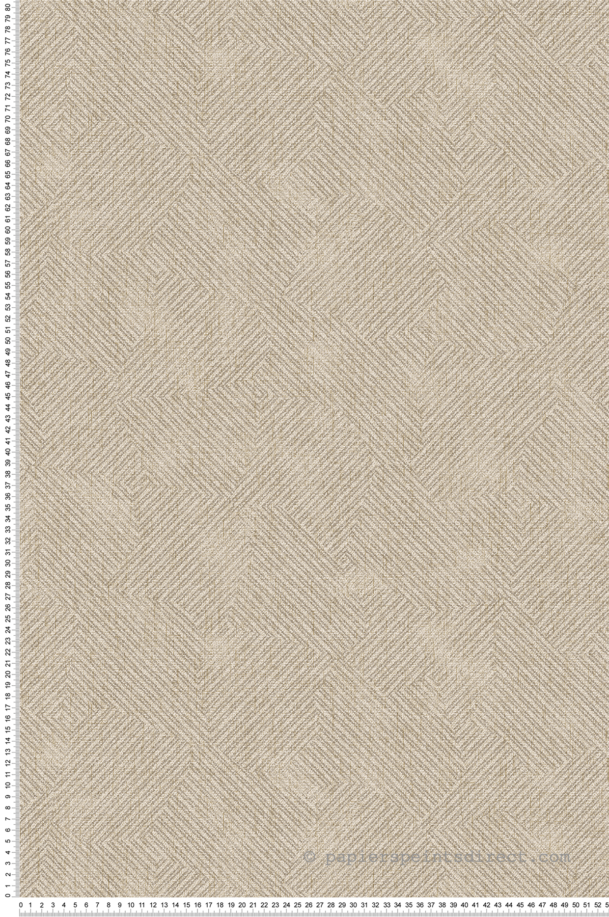 Papier peint Ethnique Géométrique beige doré - Vancouver de Montecolino | Réf. MC-SY27522