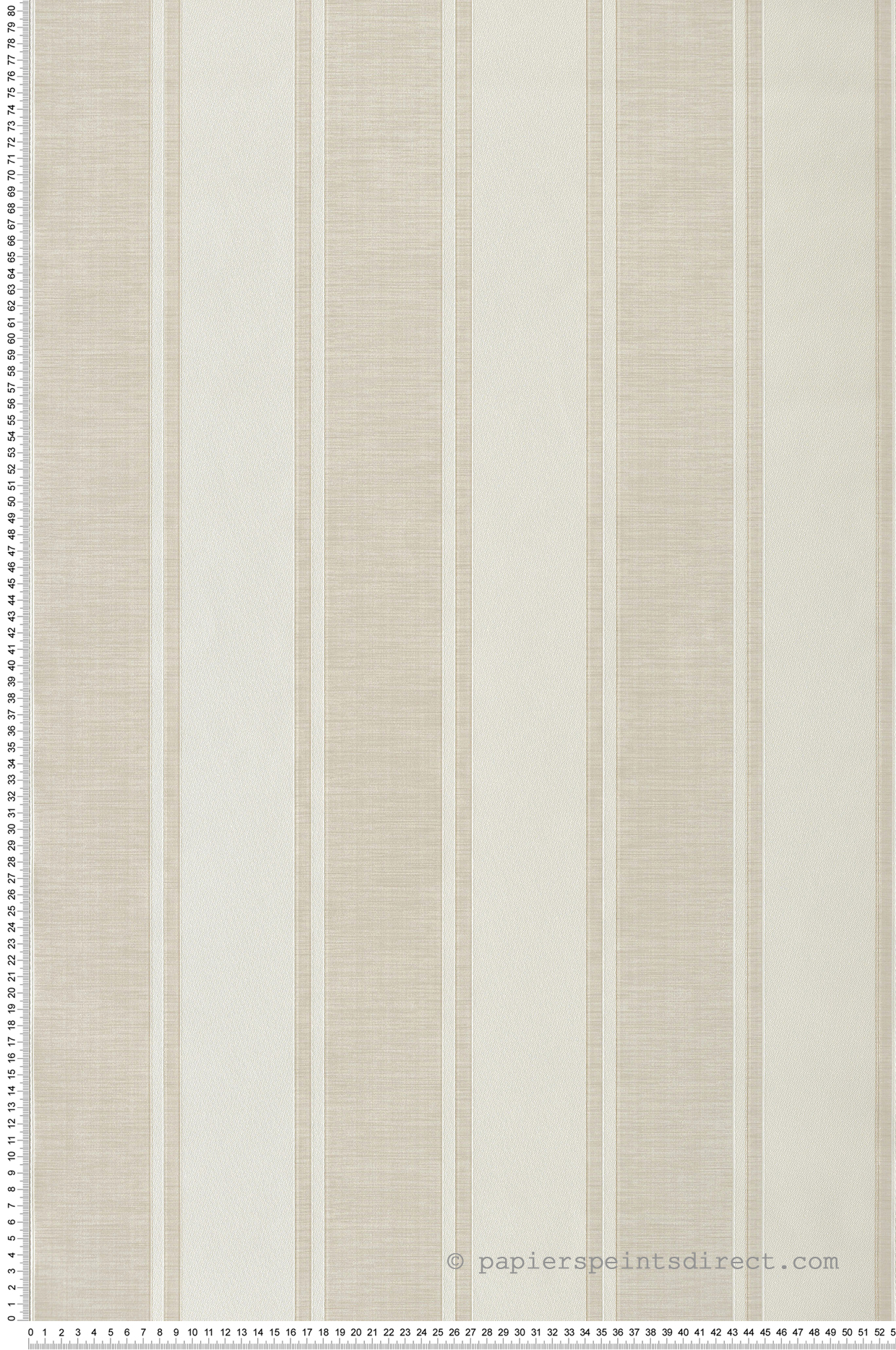 Papier peint Rayure Baroque taupe  - San Marco de Montecolino | Réf. MC-23673