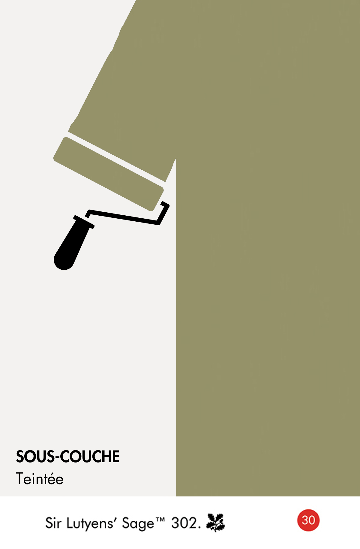 Sous-couche teintée Sir Lutyens' Sage n°302 Intelligent ASP (All Surface Primer) 1 litre