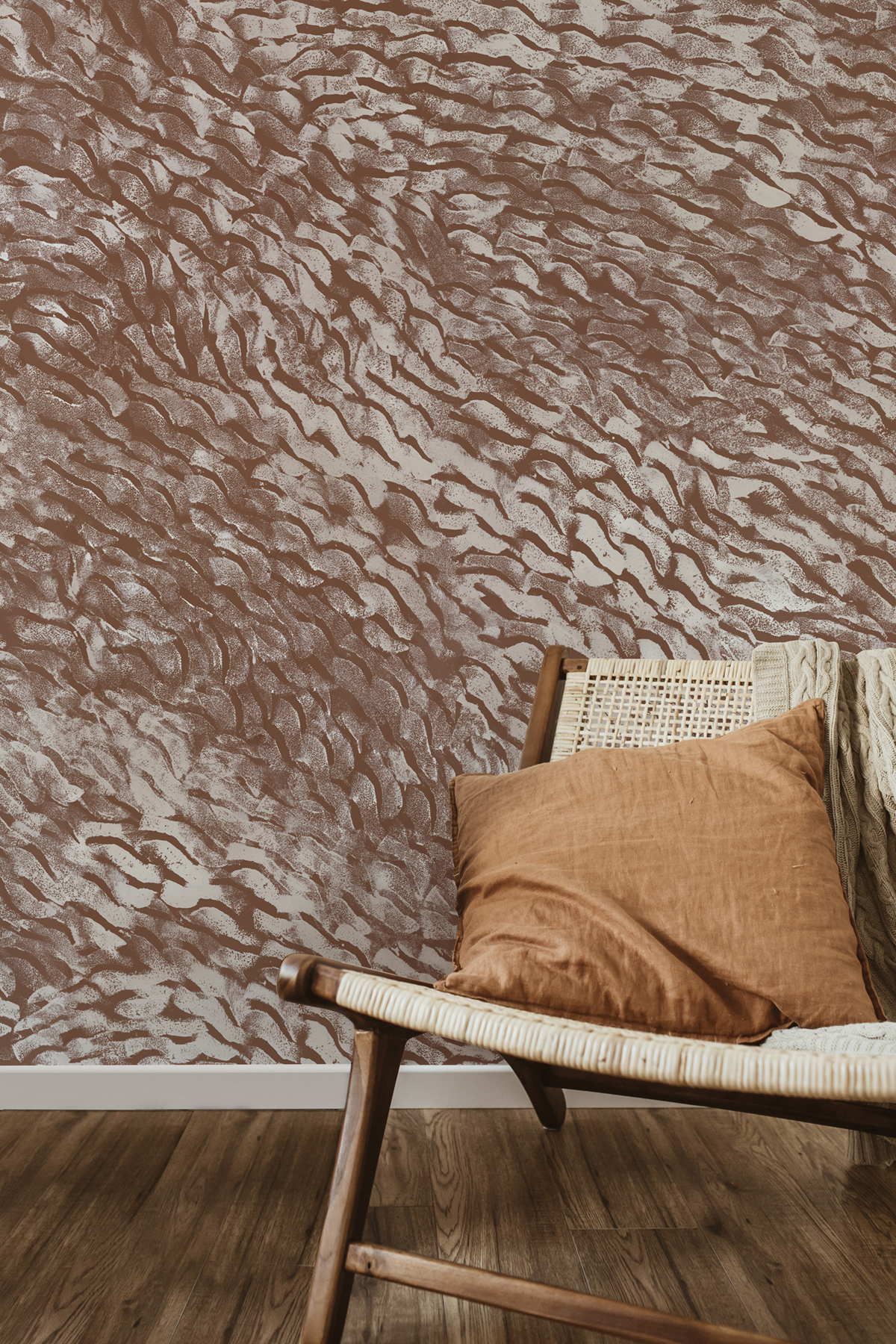 Papier peint panoramique Cascade Terracotta 1/2/3 - Isidore Leroy AMB3