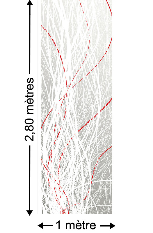 Underwater, Gris - Papier peint lé unique
