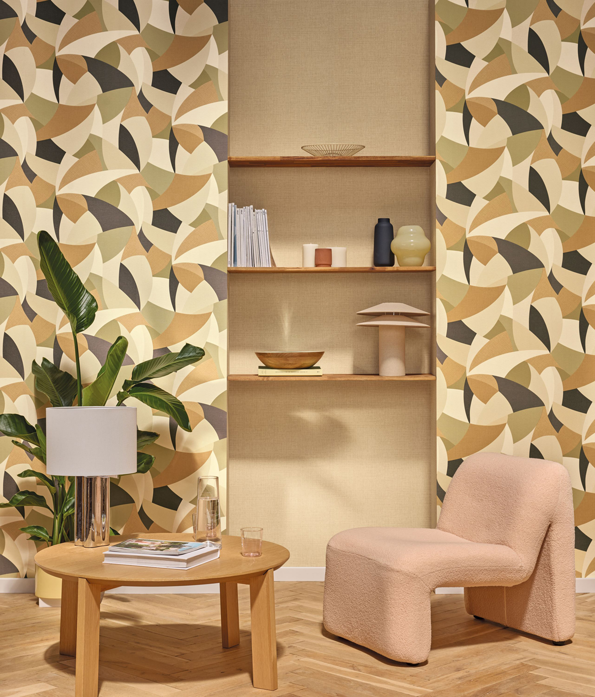 Papier peint Raphia Tissé vanille - Symphony de Casélio AMB2| Réf. SYM105971245