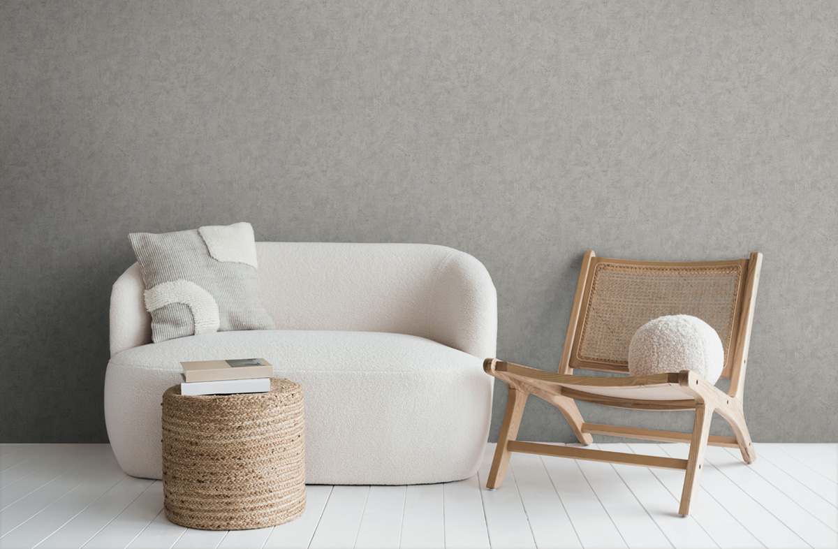 Papier peint Faux uni Texturé gris - History of Art 2 d'AS Création | Réf. AS-790511