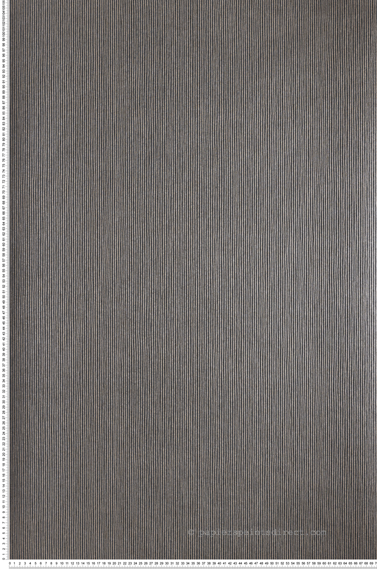 Papier peint Rayure Sulpice carbone pailleté - Printemps Viennois de Casamance | Réf. CAS-A74200640