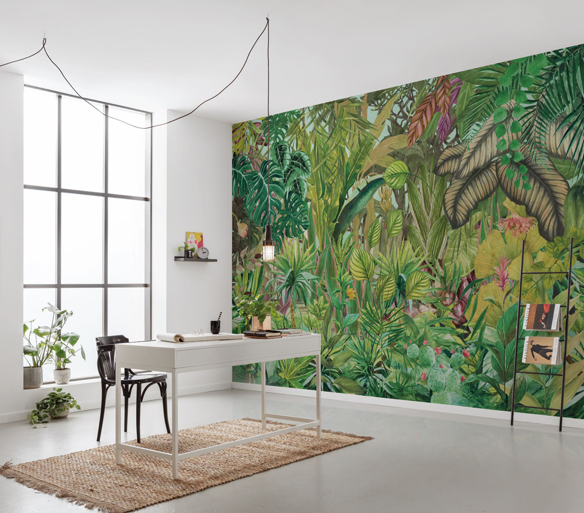 Papier peint panoramique Jungle Luxuriante vert - Seasons de Komar
