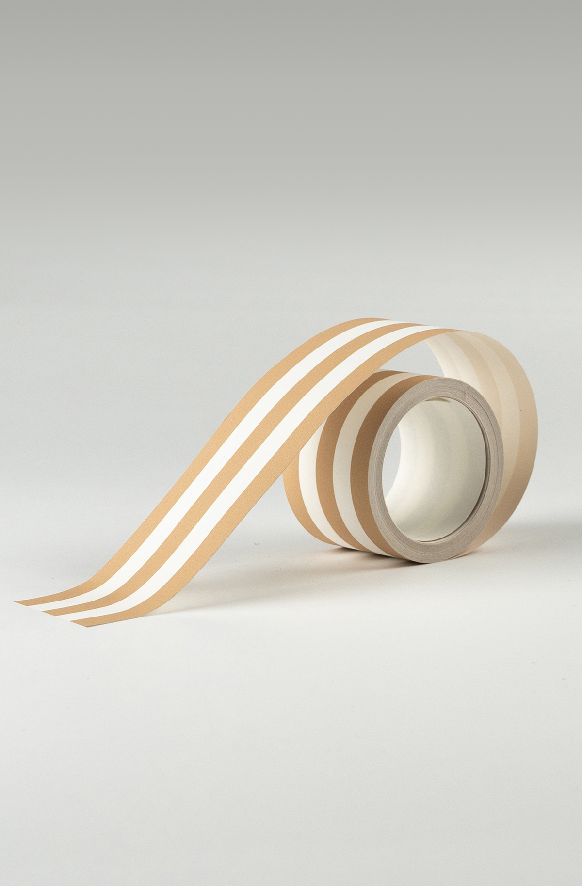 Galon Rayure Fine Délicate caramel blanc - Galons et Frises de Casadéco | Réf. GAFR200412748