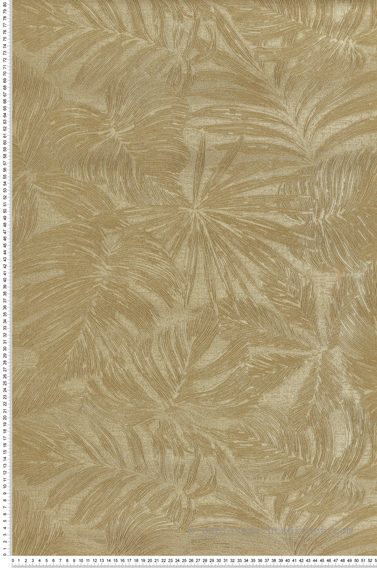 Papier peint Palmes Gravure Granada doré - Vegetals de Casadéco | Réf. VEGE86432343