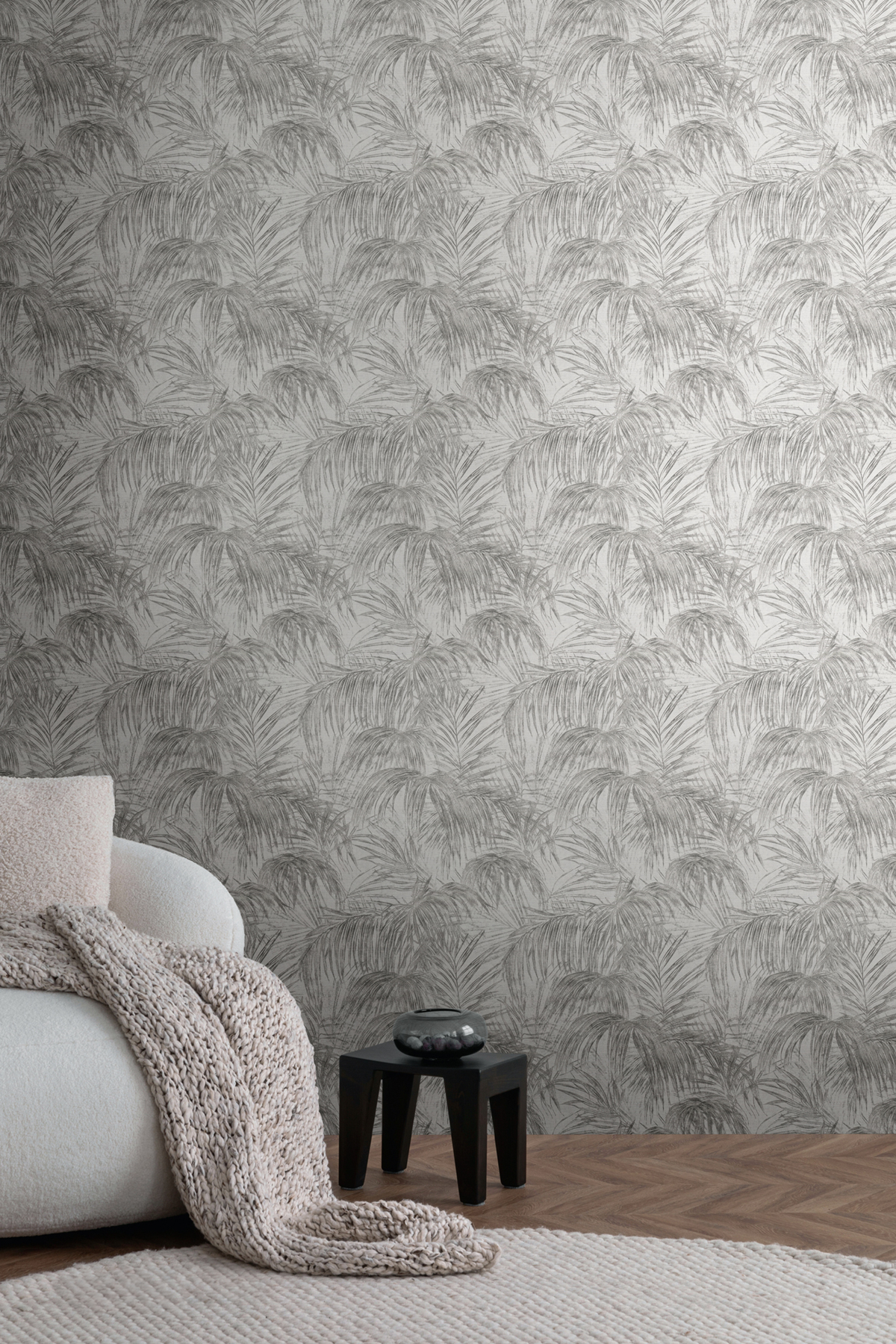 Papier peint Feuilles Jungle Croquis noir blanc - Metropolis Michalsky 6 de Livingwalls AMB2 | Réf. AS-399813