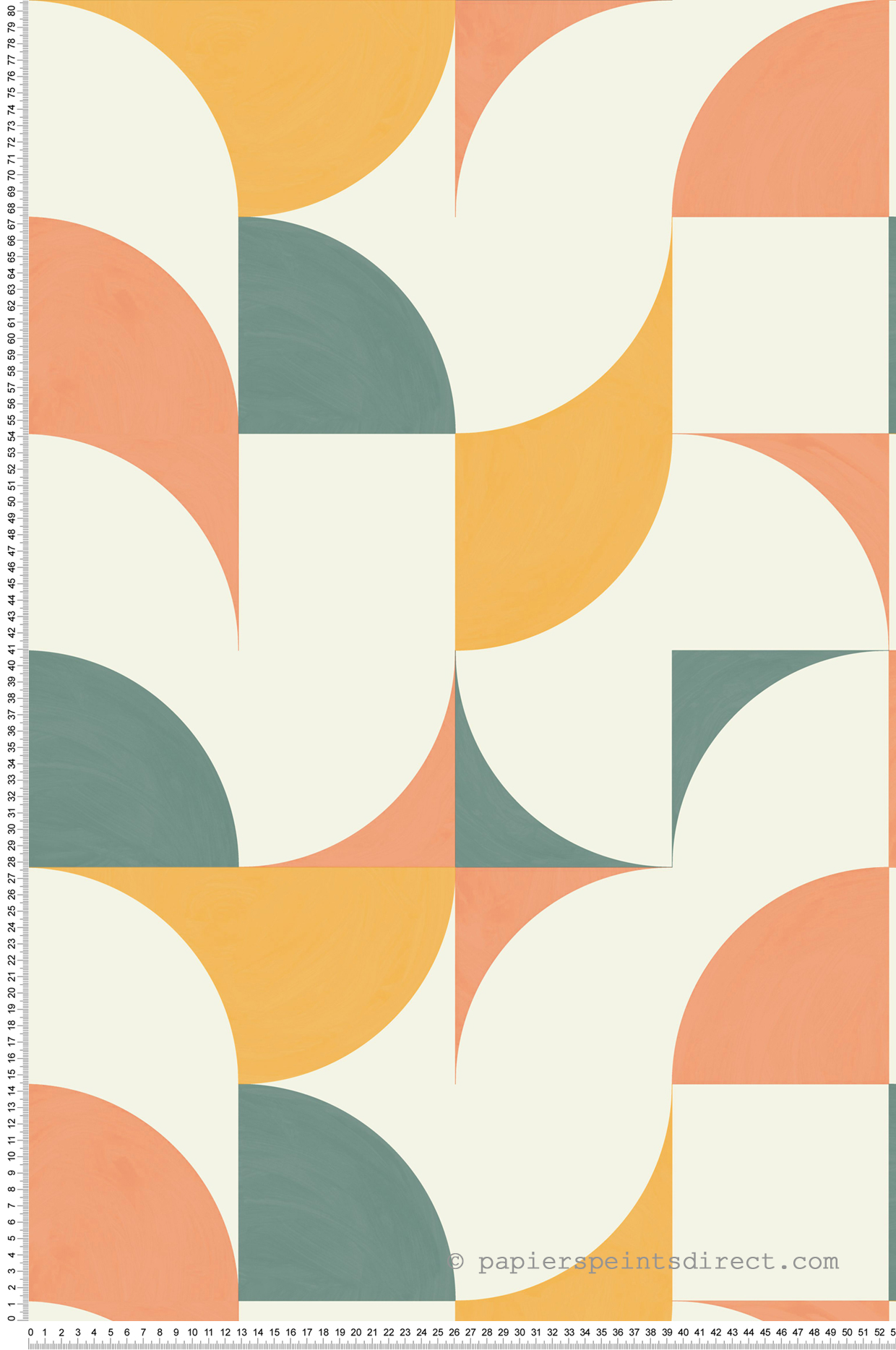 Papier peint Graphique Look Around multicouleurs - Around de Casélio | Réf. ARN102894620