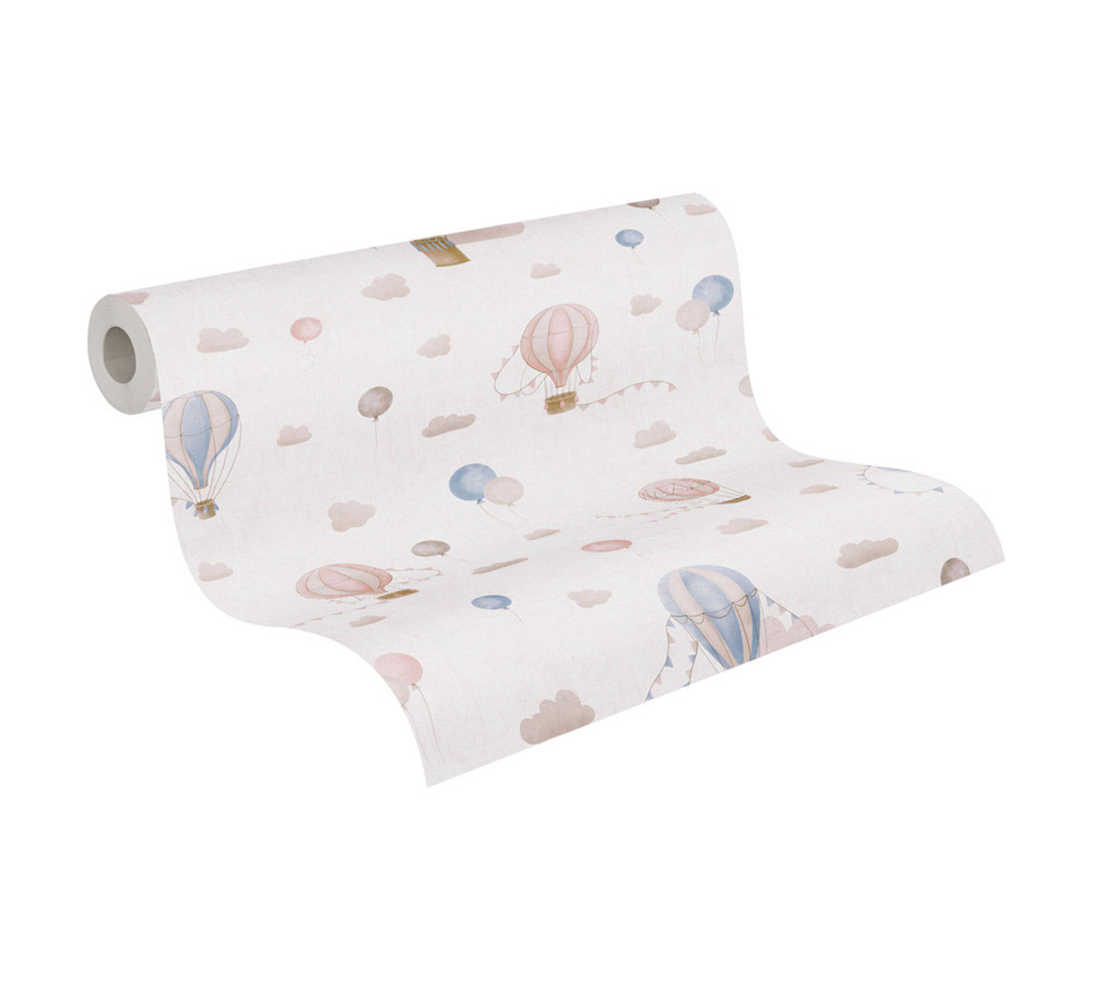 Papier peint Montgolfière Enfant rose bleu - Lilly & Luis d'A.S. Création AMB8 | Réf. AS-770771