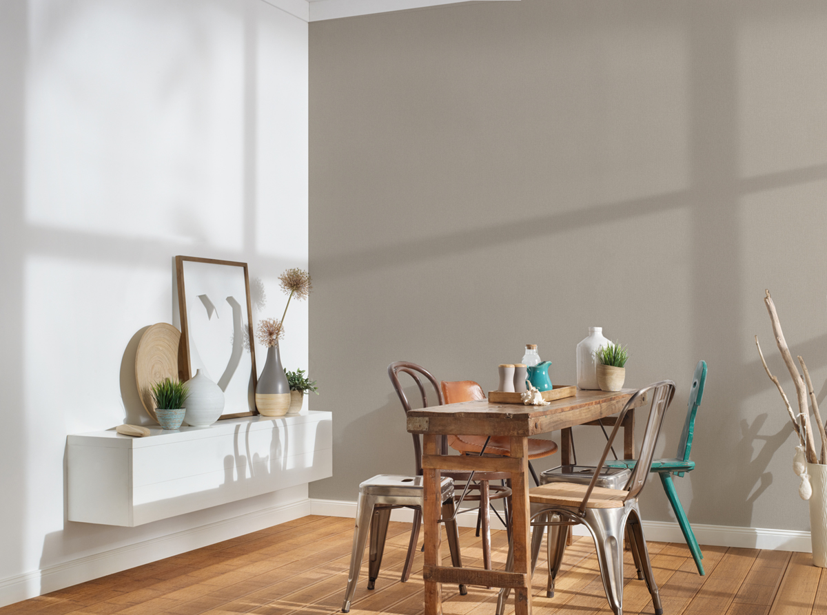 Papier peint Uni Toile marron glacé - Pure Elegance d'A.S. Création | Réf. AS-211712