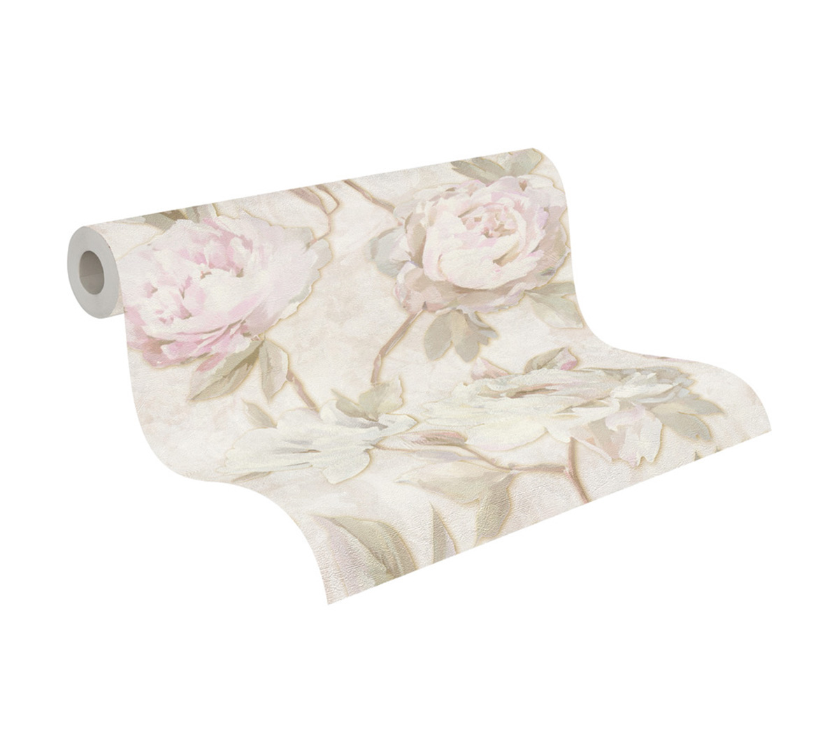 Papier peint Grosse Fleur Scintillante écru - Pintwalls 3 d'A.S. Création ROLL | Réf. AS-791671