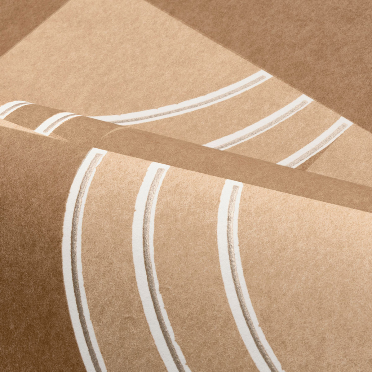 Papier peint Vintage Années 30 mordoré doré - Faubourg des Lumières de Casamance AMB30| Réf. CAS-76271222