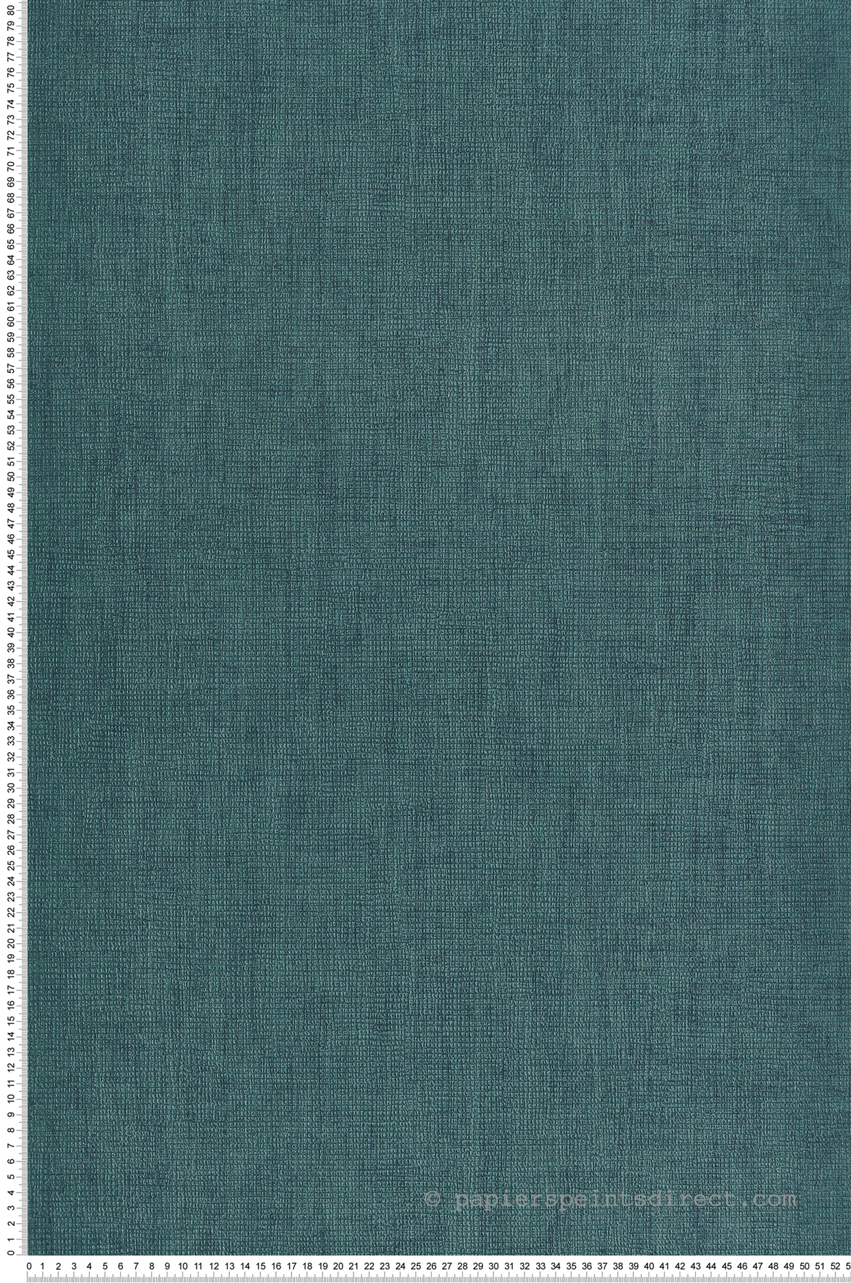 Papier peint Faux Uni Textile bleu paon - Jaipur de Montecolino | Réf. MC-26487