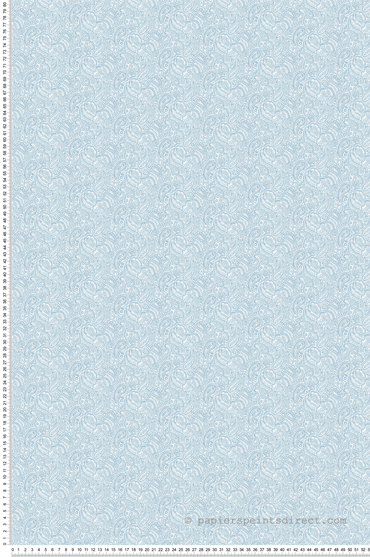 Papier peint Petit Cachemire bleu - Mini Prints de Lutèce | Réf. LTC-G56690