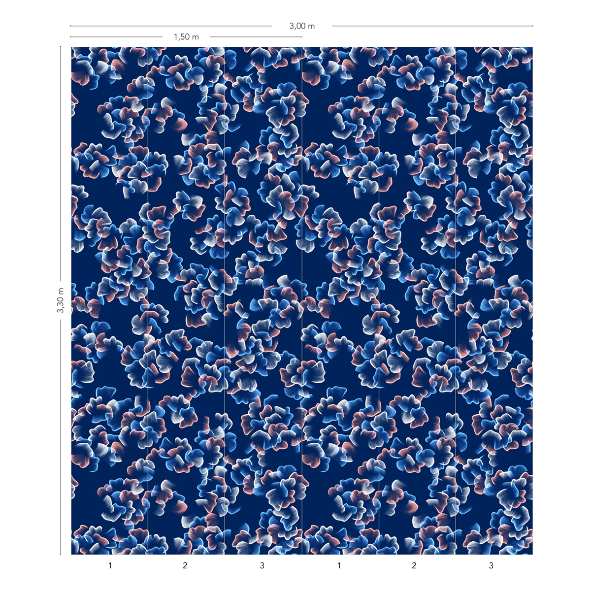 Papier peint panoramique Printemps - 3 lés 1/2/3 - Isidore Leroy AMB