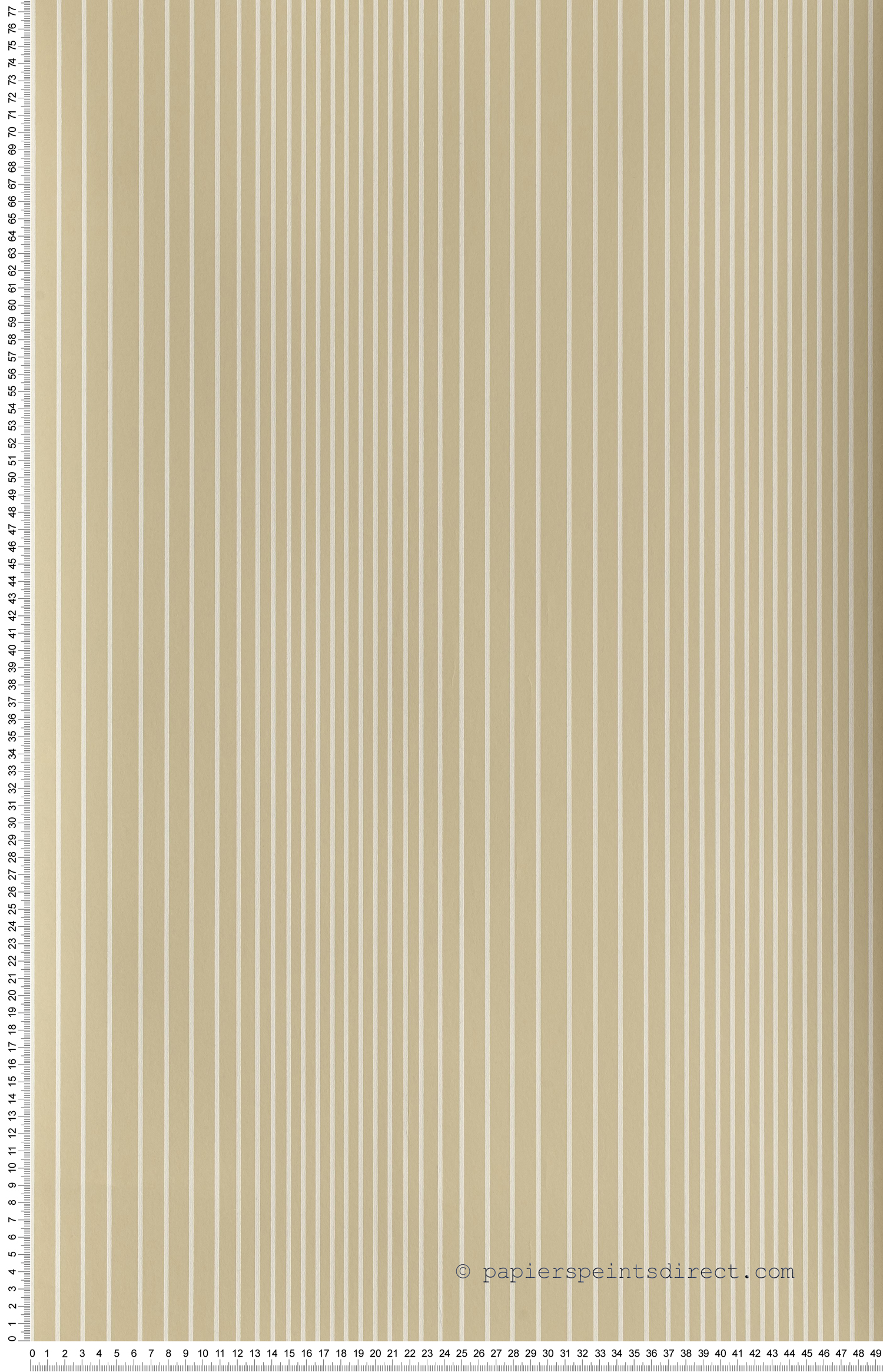 Rayures unies effet 3D jaune - Painted Papers de Little Greene