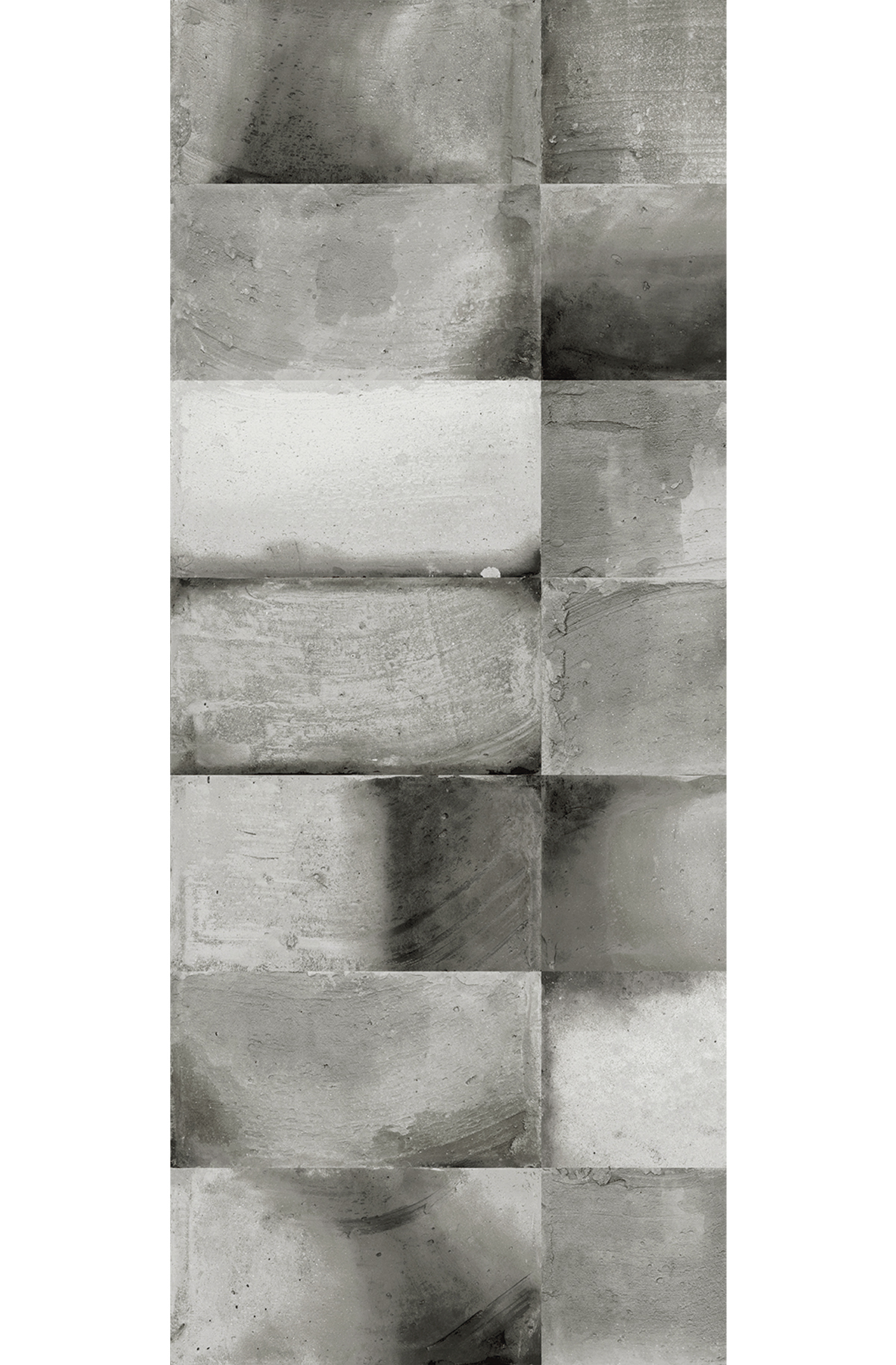 Papier peint panoramique Carrelage Travertin Teo gris foncé - C H260 - Wall Designs IV de Masureel | Réf. MAS-DG4TEO1033-260