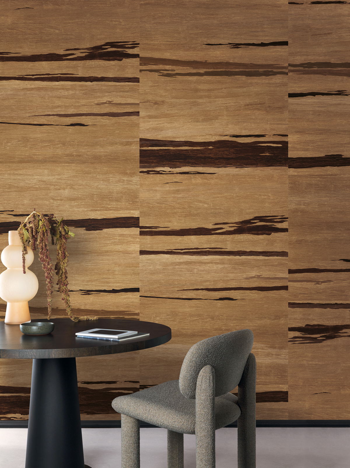 Papier peint panoramique Effet Bois Cork marron - A, B et C H260 - Wall Designs IV de Masureel | Réf. MAS-DG4COR101X-260