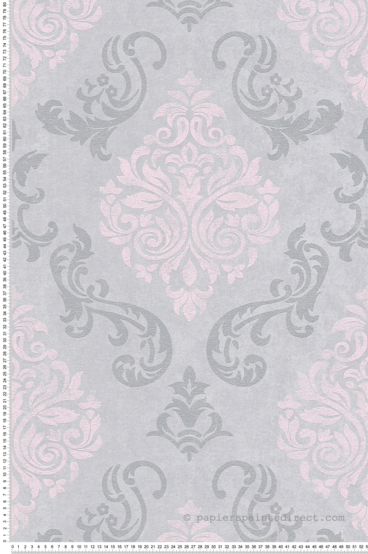 Papier peint Médaillons à paillettes gris et rose - Memory 3 AS Création | Réf. SP04054