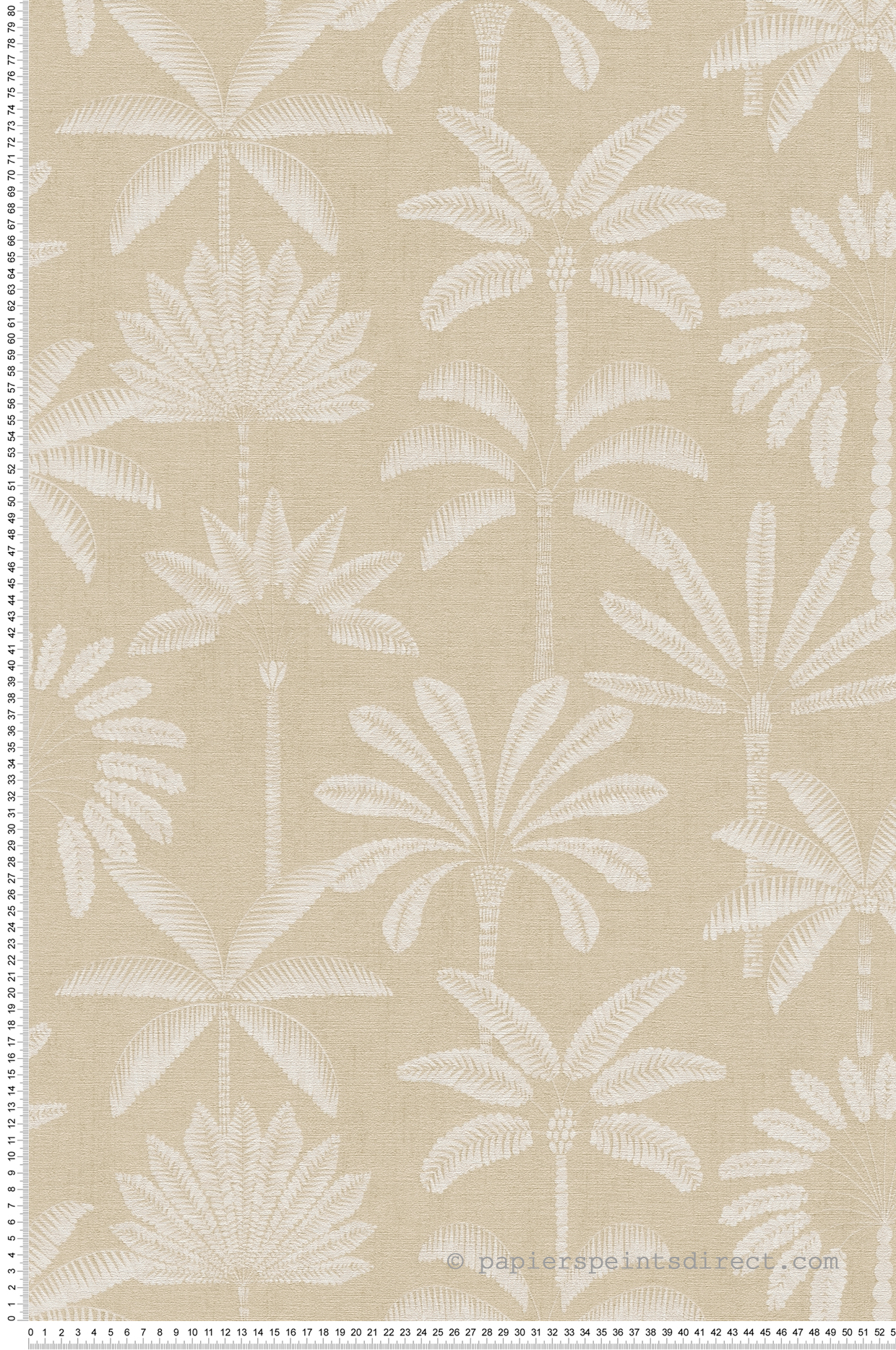 Papier peint Palmier Oasis beige - Cuba 2 d'A.S. Création | Réf. AS-791634
