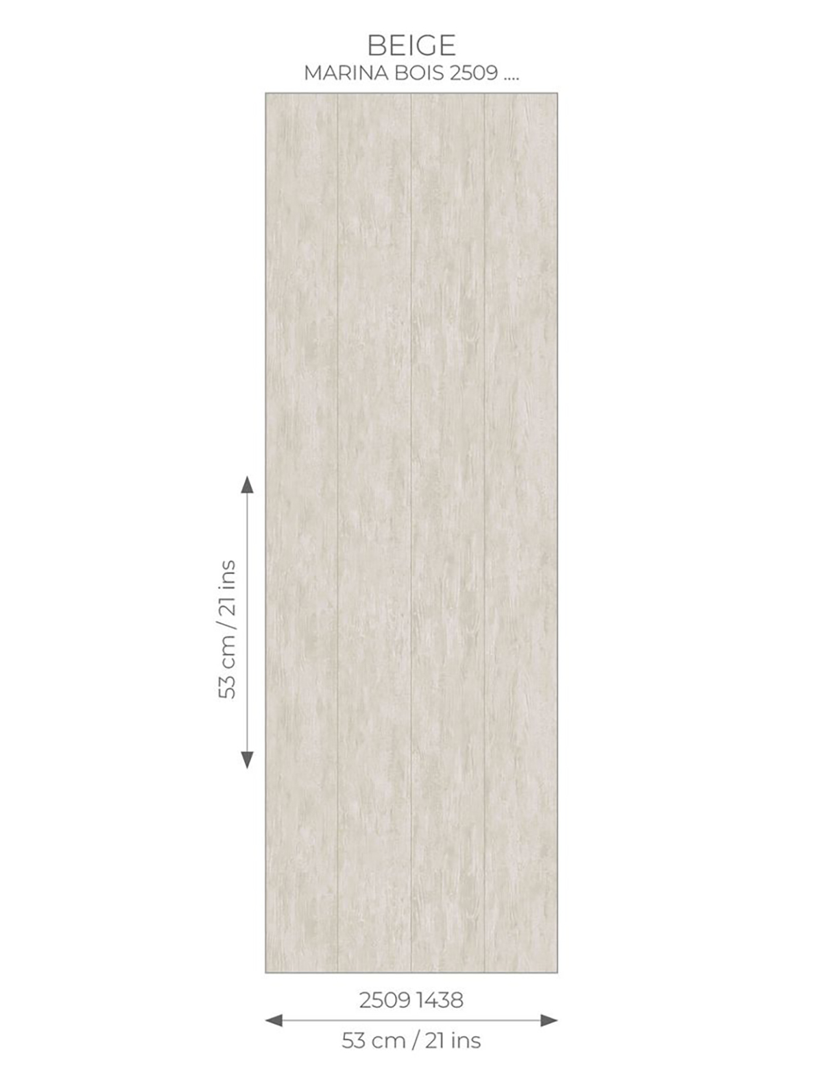 Papier peint Bois Marina grège - Seaside de Casadéco AMB7 | Réf. SEAS25091438