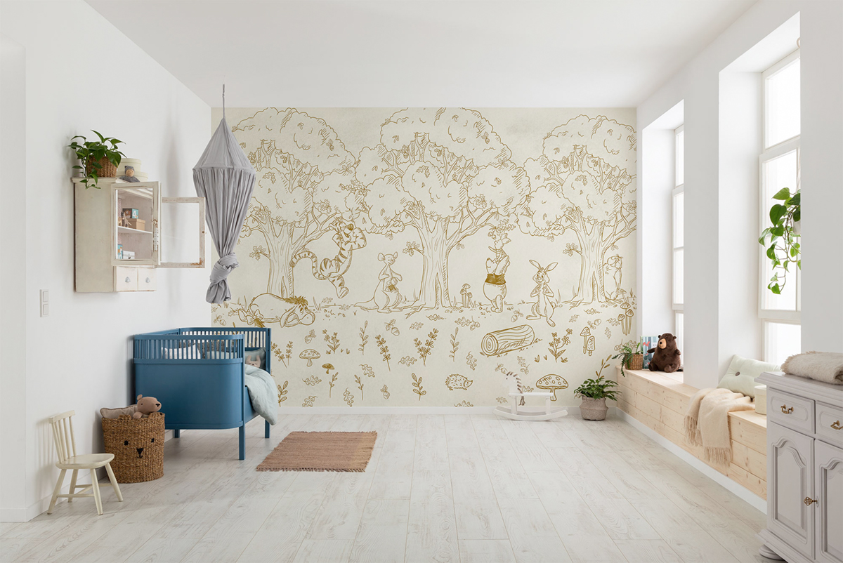 Papier peint panoramique Winnie l'Ourson Disney - Papier peint Komar Into Wonderland